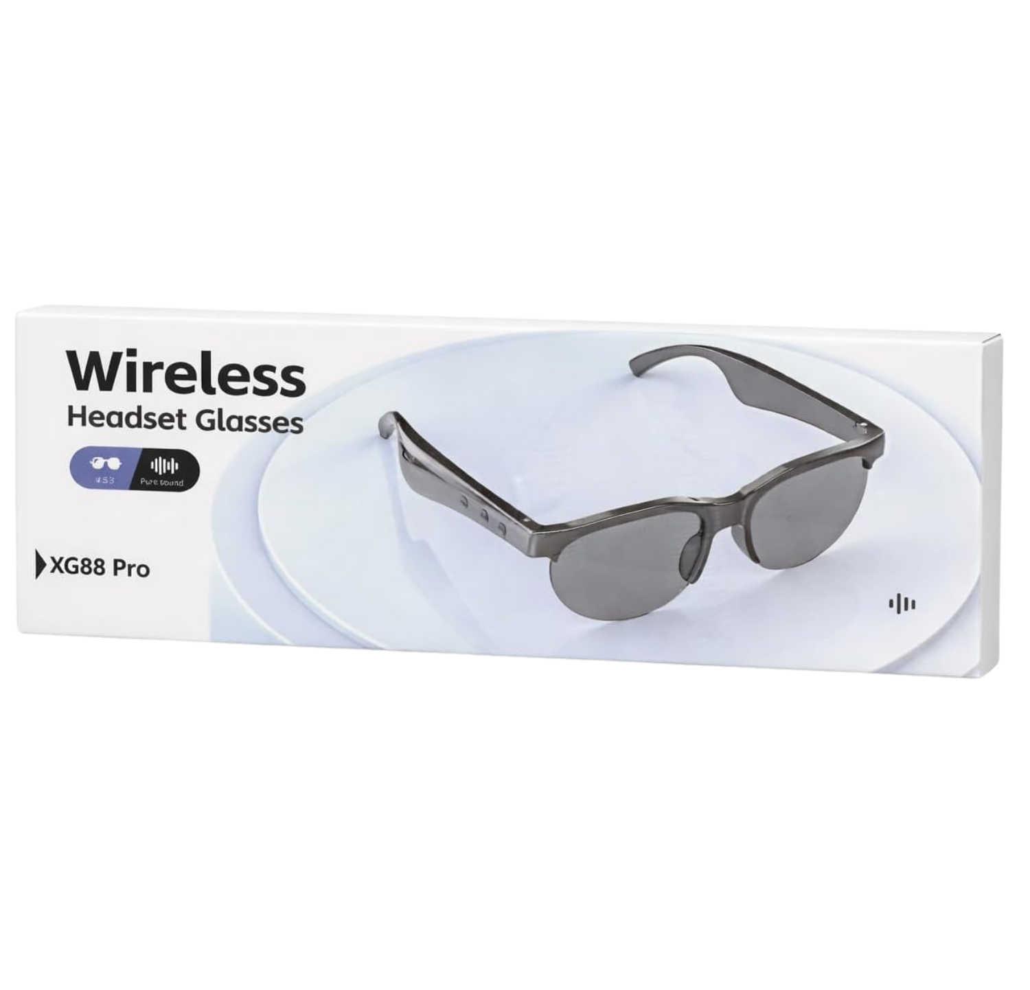 XG88 Pro Wireless Headset Glasses, Smart AI Audio Sunglasses with Built-in Speakers