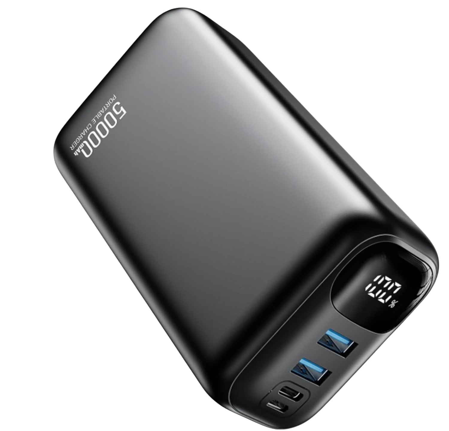 Portable Charger Power Bank – 50000mAh Battery Pack, 22.5W Fast Charging Powerbank,Travel Essential for Portable Phone Charger, USB-C Phone Charger for iPhone 17/16/15/14/13 Samsung Google-Dark