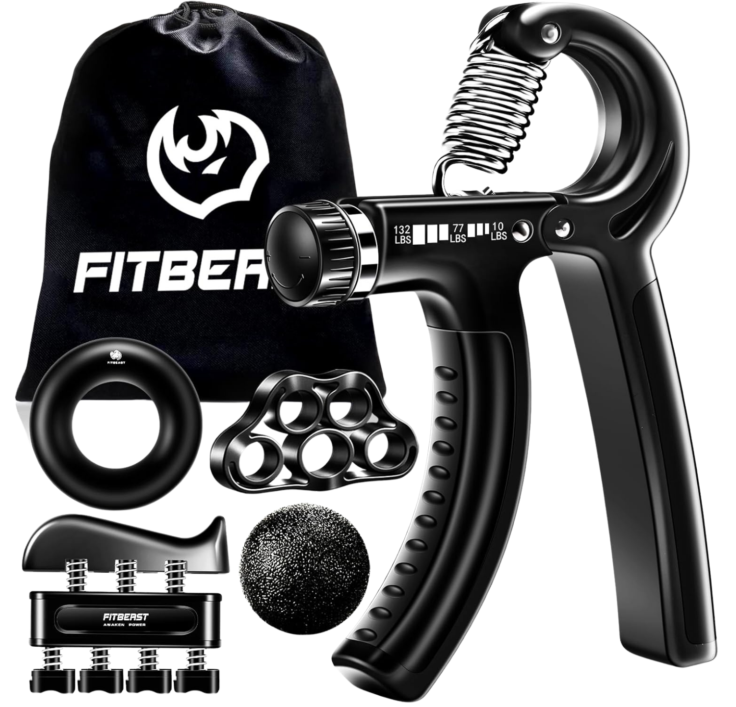 Grip Strengthener Forearm Strengthener Hand Grips Strengthener Kit – 5 Pack Adjustable Resistance